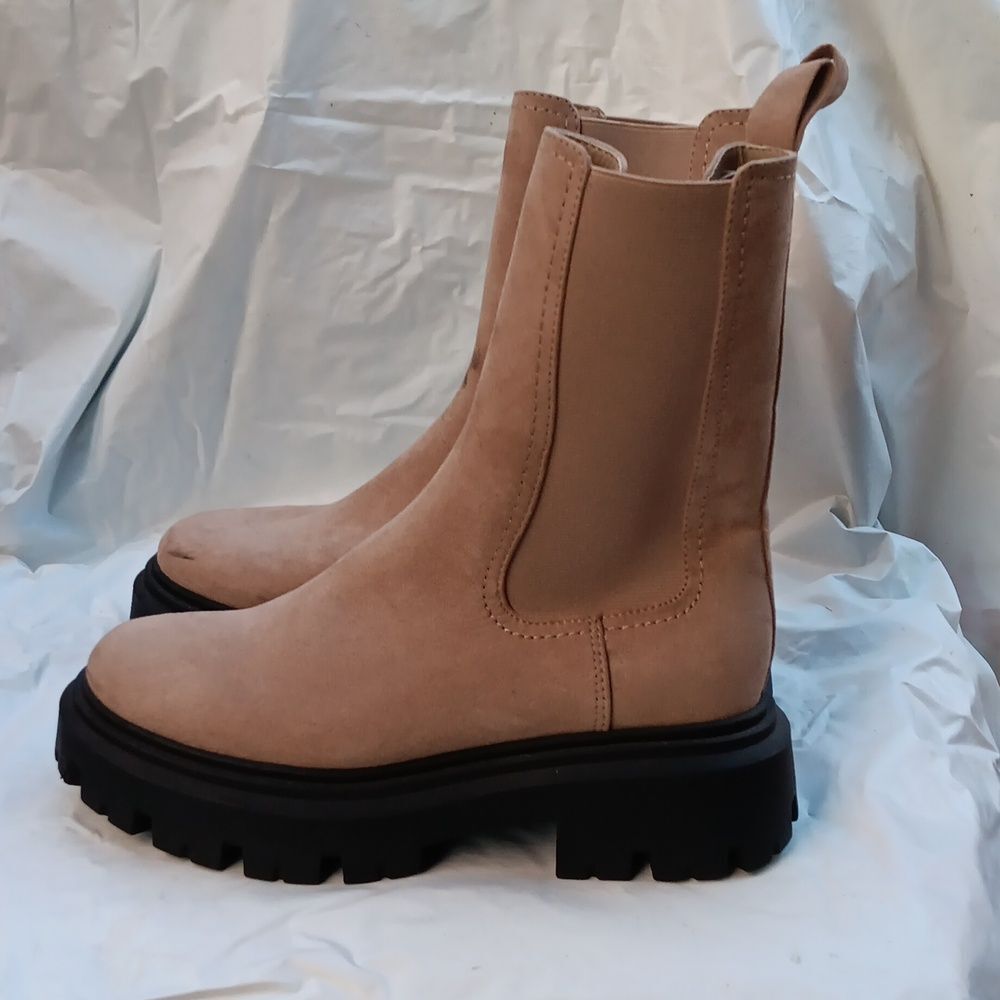 H&M Women's Beige Ankle Boots NWOB - Picture 5 of 12